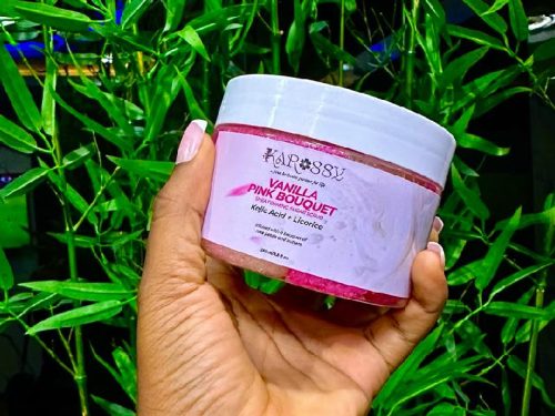 Vanilla x Pink bouquet emulsified sugar body scrub