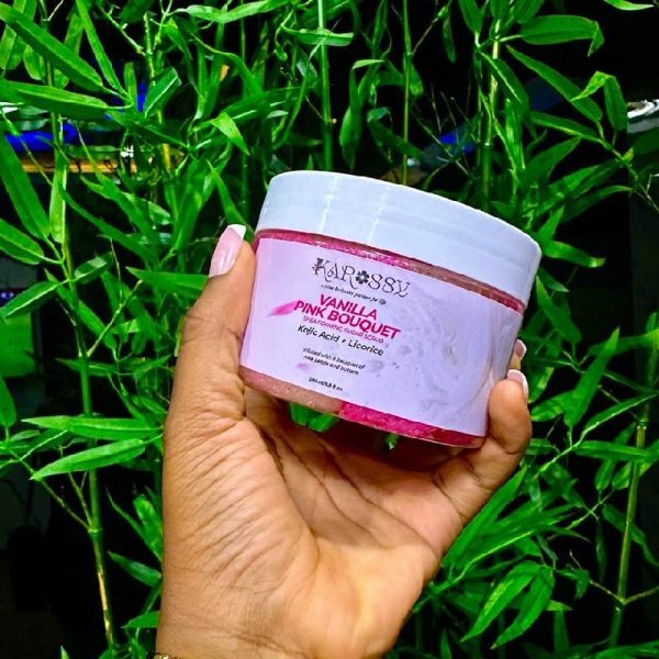 New Project (34) Vanilla x Pink bouquet emulsified sugar body scrub