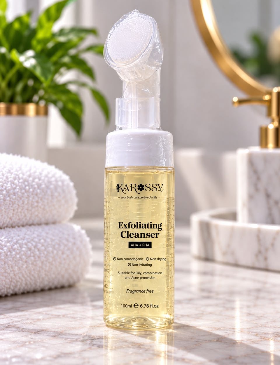 Exfoliating cleanser